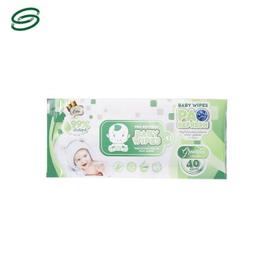 Custom wet wipes packaging pouch gravure printing baby wet wipe bag