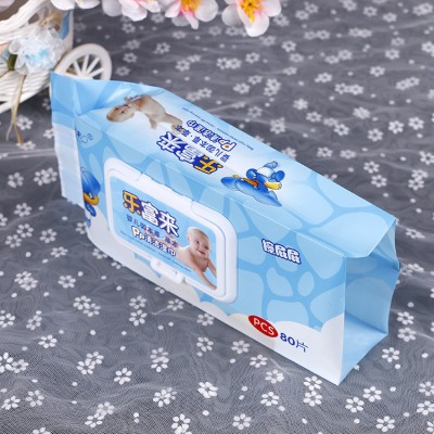 Reusable hand wet tissue bag customized