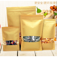 9x14cm Kraft paper bags/kraft paper bags with window/self-styled small bags