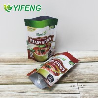 excellent quality 500ml tomato sauce salad Heat seal dressing packaging plastic pouch bag