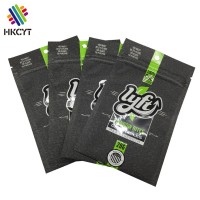 Custom 3 side seal pouch gummy candy plastic bag packaging with zipper