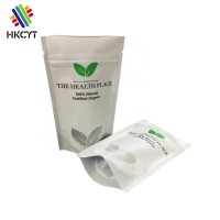 Stand up aluminum ziplock custom printed mylar tea packaging matcha bag